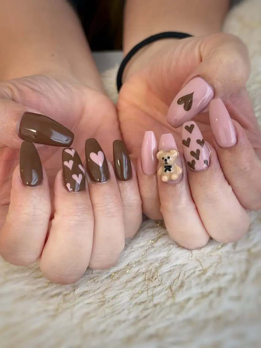 ネイル ハート バレンタイン ハンドネイル nail ayacaのネイルデザイン