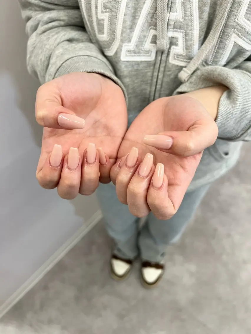 ネイル フレンチネイル ジェルネイル マグネットネイル ニュアンスネイル パラジェル ハンドネイル ハンドケア Bana_ Nailのネイルデザイン