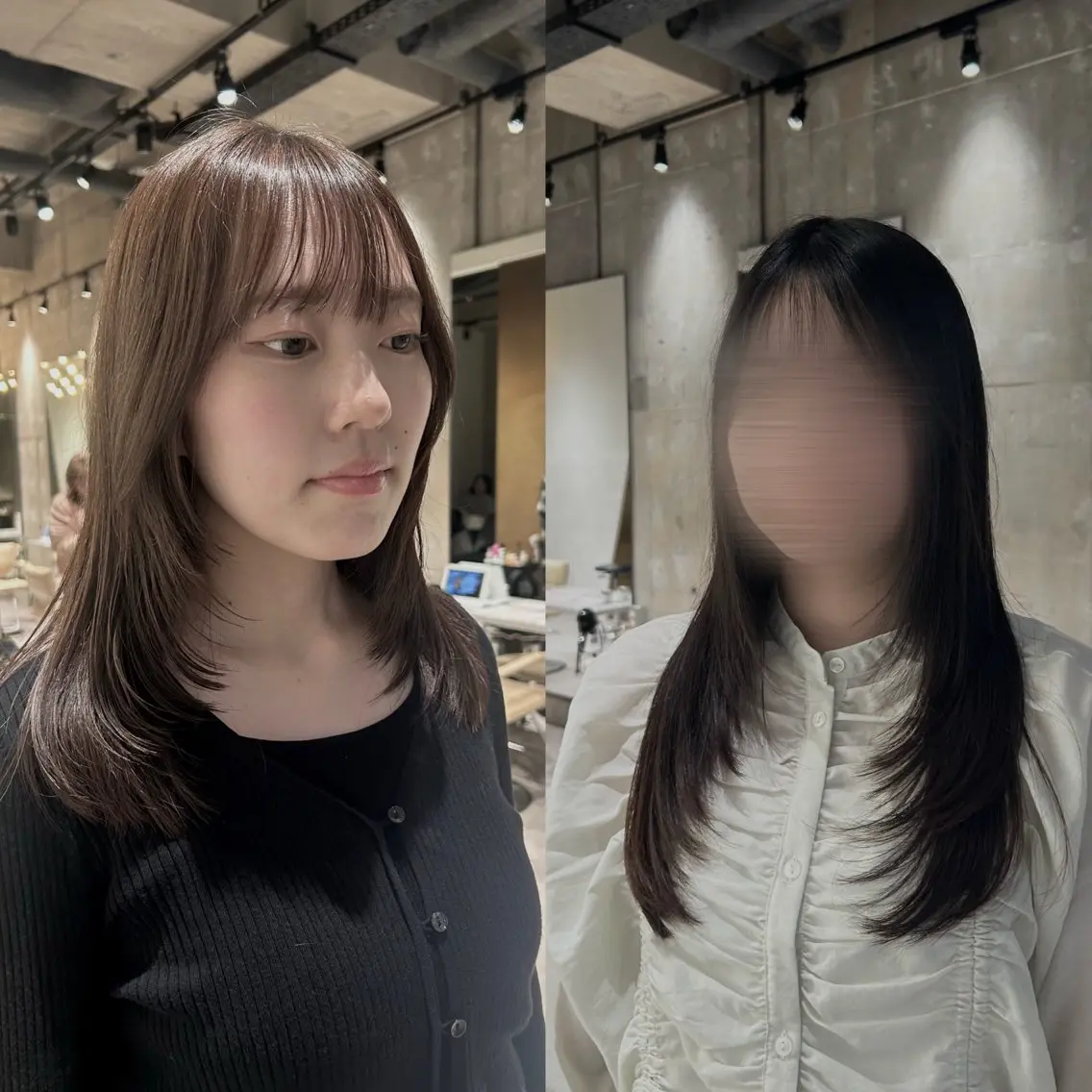 ロング 顔周りカット レイヤーカット aika  ★ 無料ショート★のヘアスタイル