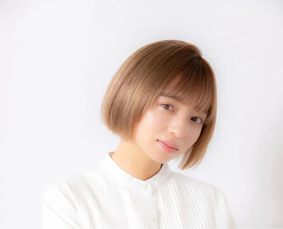 【ブリーチ1回込み♥️】ブリーチ+全体カラー+毛髪補修4stepトリートメント🍀の写真