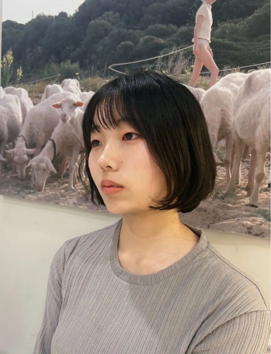 🌙⟡.·【ボブカット ＋ 髪質補修トリートメント】収まりのいいボブスタイルに⟡.·の写真