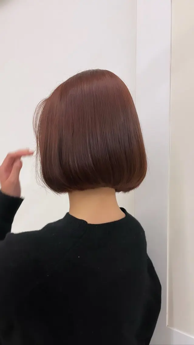 ショート カラー ブラウンカラー ピンクカラー ピンクブラウン カットモデル募集🫧 Meiのヘアスタイル