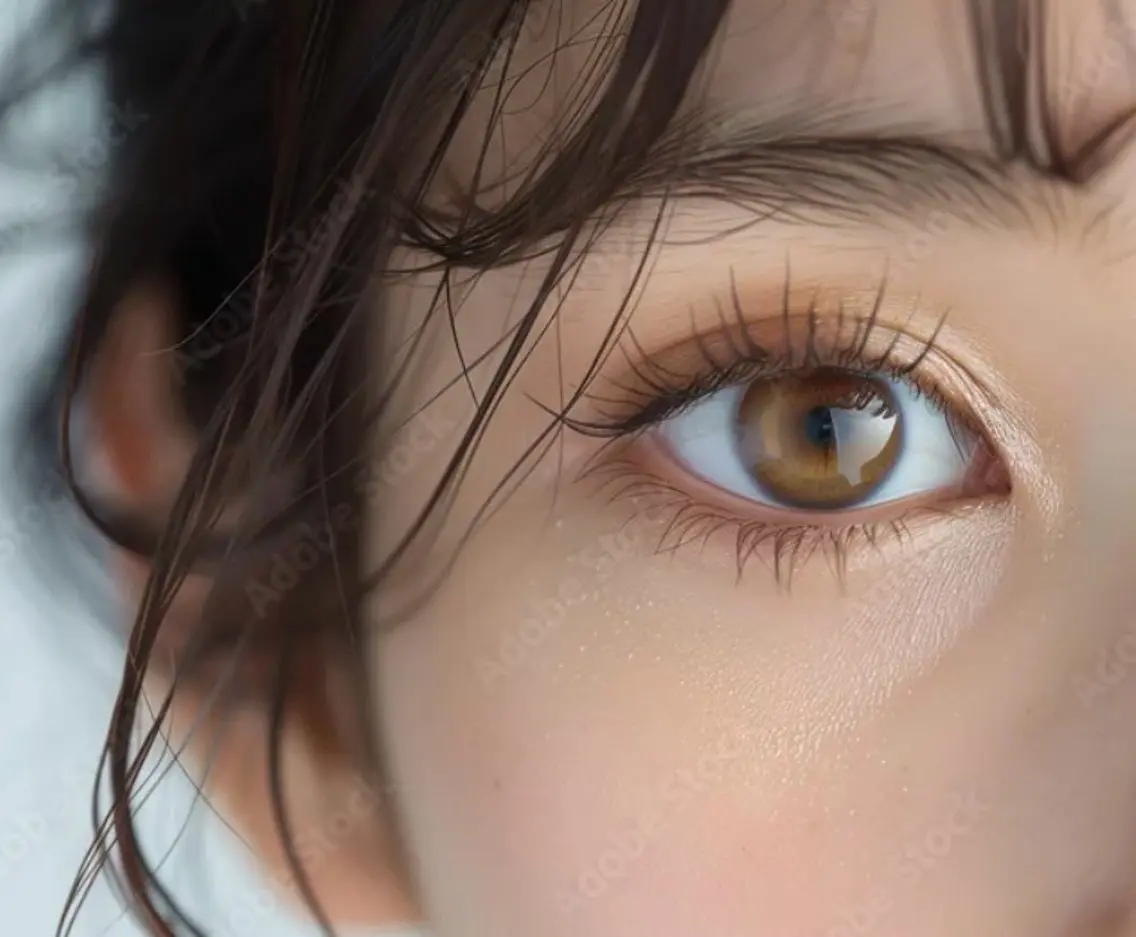 まつ毛パーマ上モデルの写真