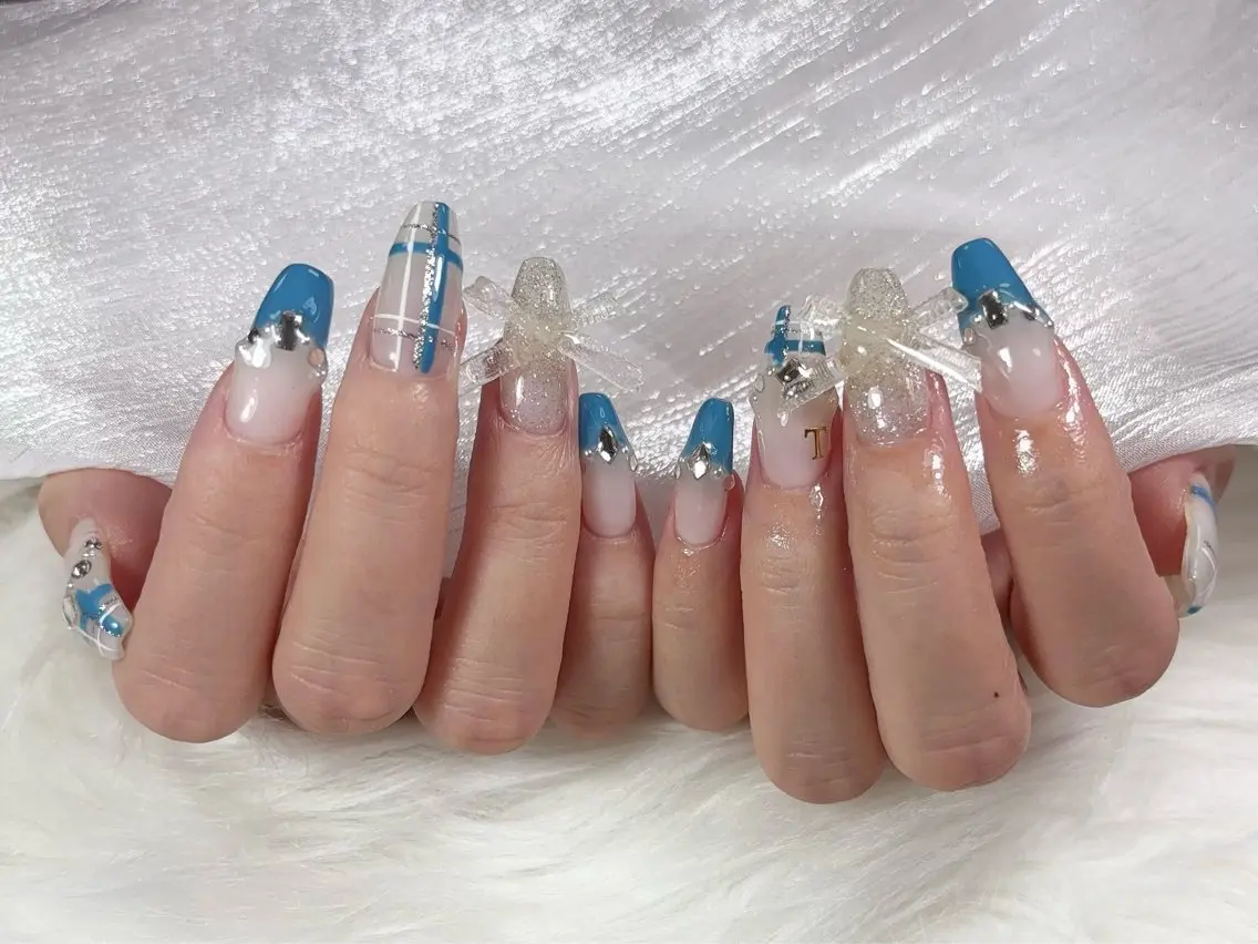 ネイル 長さ出し フットネイル ジェルネイル 韓国ネイル マグネットネイル YMT NailStudioのネイルデザイン