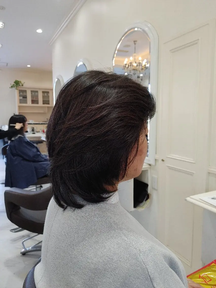 ミディアム トリートメント カット ヘアカラー トリートメント 中村 裕昭のヘアスタイル