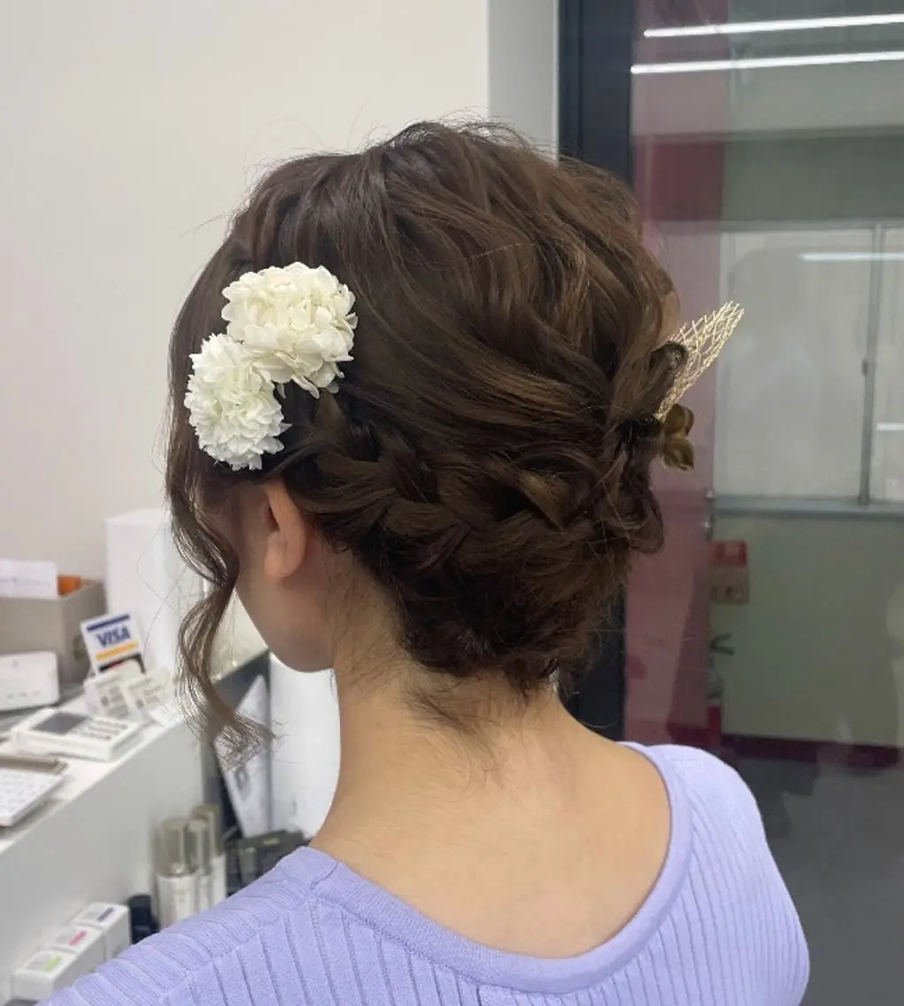 ヘアアレンジ 浴衣 JPCY MIRIYAのヘアスタイル