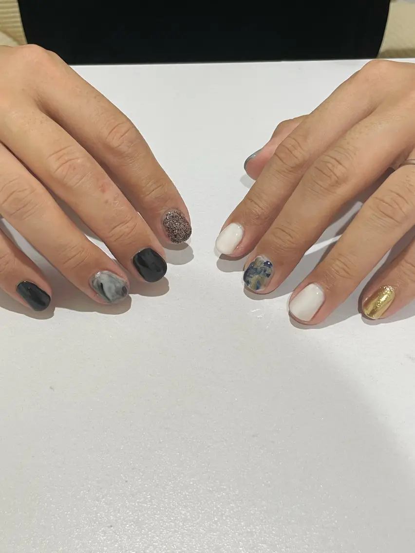 ネイル メンズネイル ハンドネイル M ネイルサロンのネイルデザイン