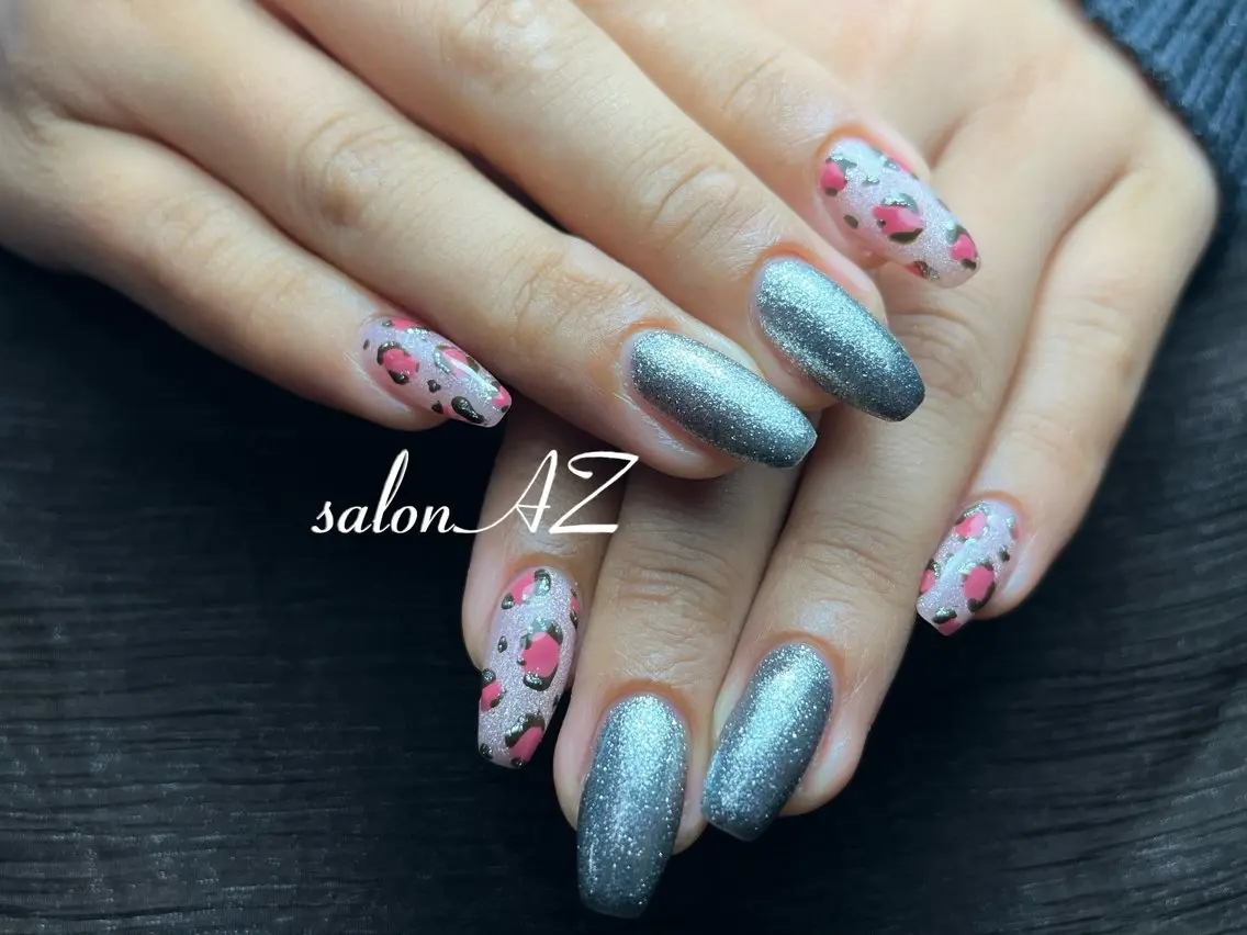 ネイル 桜ネイル 長さ出し フットネイル フレンチネイル ジェルネイル salon AZのネイルデザイン