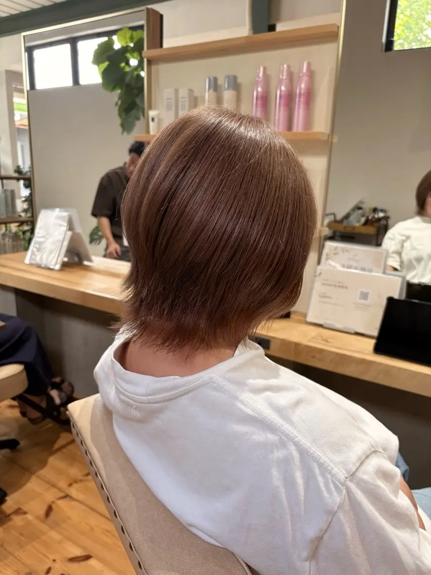 ショート カット プルシールエクステ/ ハイトーン/ブリーチのヘアスタイル