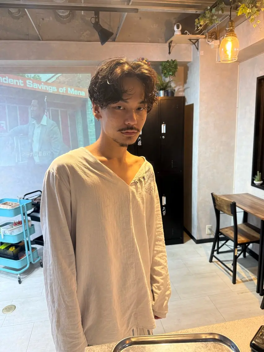 メンズ カット ヘッドスパ 柳井 準平のヘアスタイル