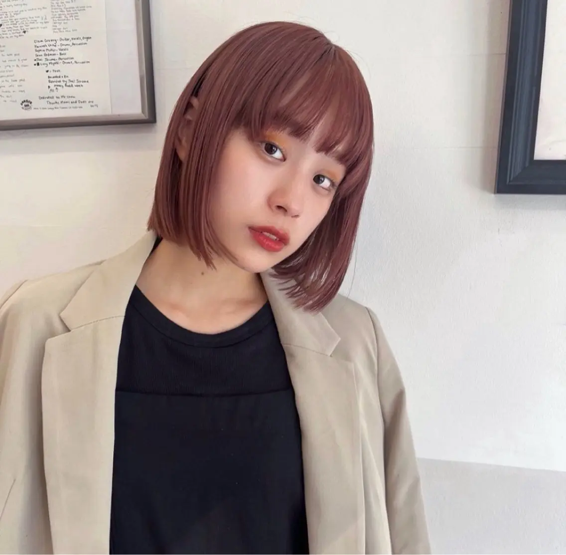 ショート カット ヘアカラー ボブパーマ🥣KON コンナツミのヘアスタイル