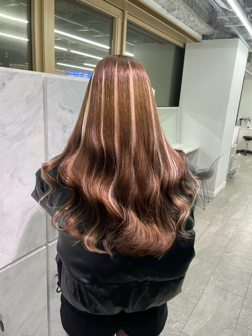 ロング カット ヘアカラー エクステ 🦋プルエクステ ARISA🦋のヘアスタイル
