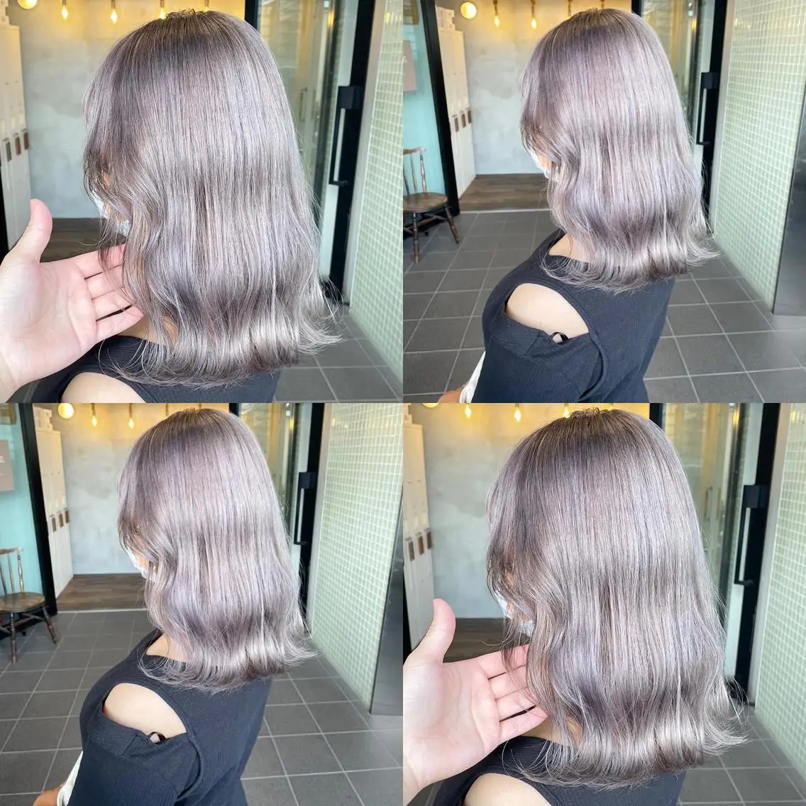 ミディアム ヘアカラー Hardy ショータのヘアスタイル