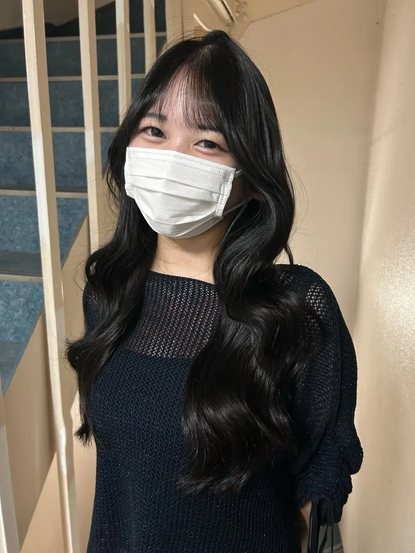 ロング カラー メンズ 中尾 遥那のヘアスタイル