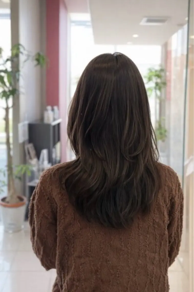 セミロング カラー suzuno／ Ributeのヘアスタイル