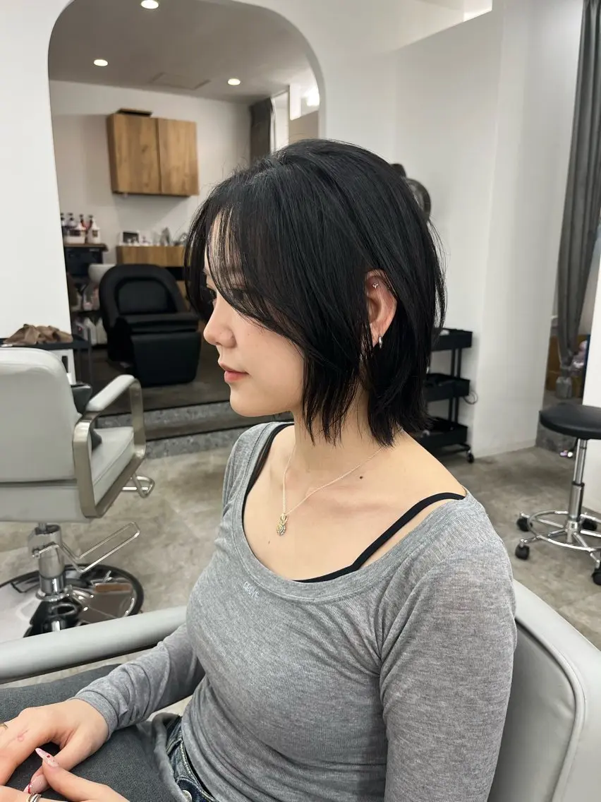 ミディアム カット トリートメント ベージュ⟡˖レイヤー ˖ ࣪⊹あずきのヘアスタイル