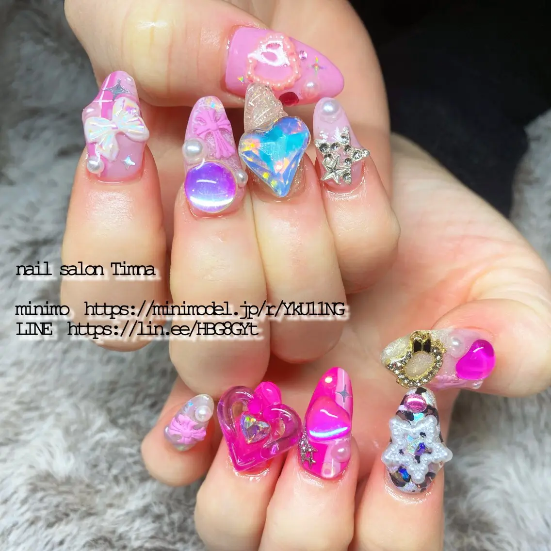 セミロング ハンドネイル NAILSALON 🍔Timna🍟のネイルデザイン