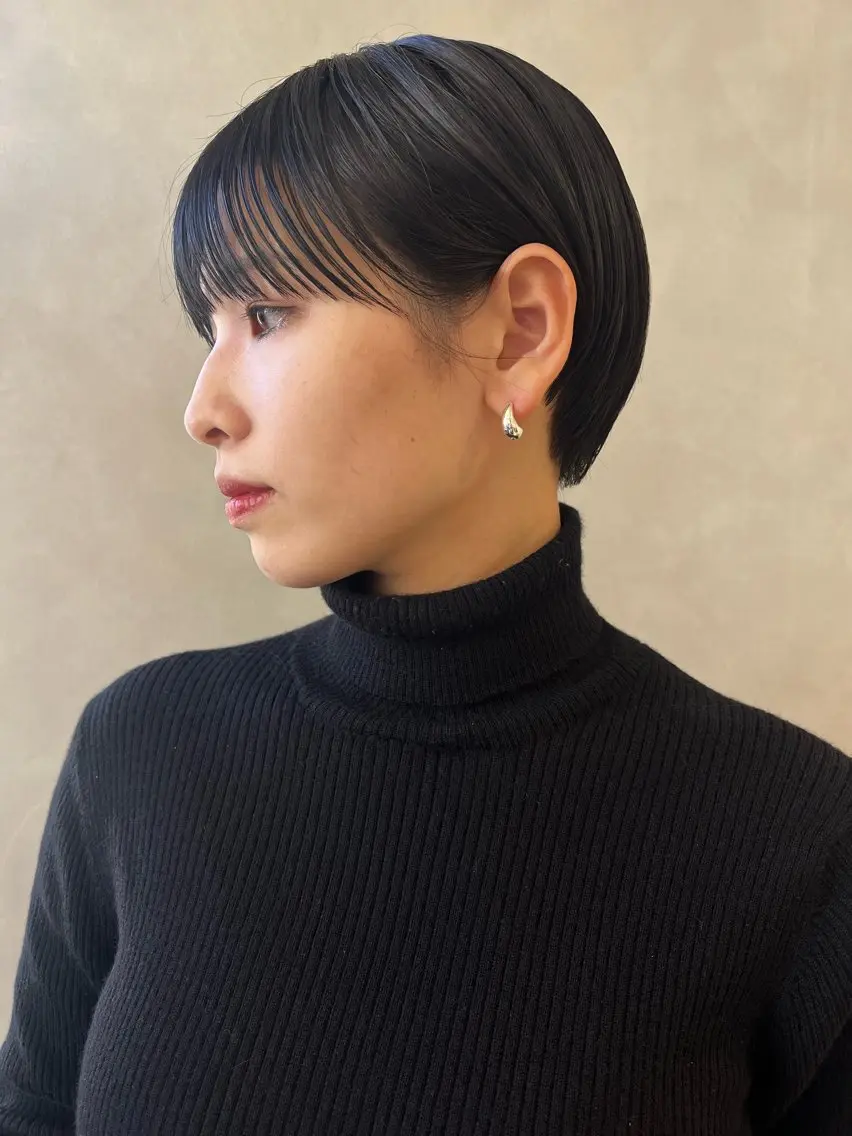 ショート カラー カット ヘアカラー 🌼タッセルボブ/シ ョートmoeka🌼のヘアスタイル