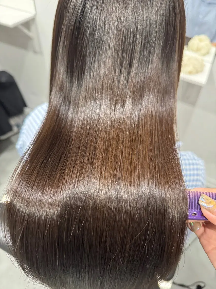 縮毛矯正 トリートメント nu ✧︎*。のヘアスタイル