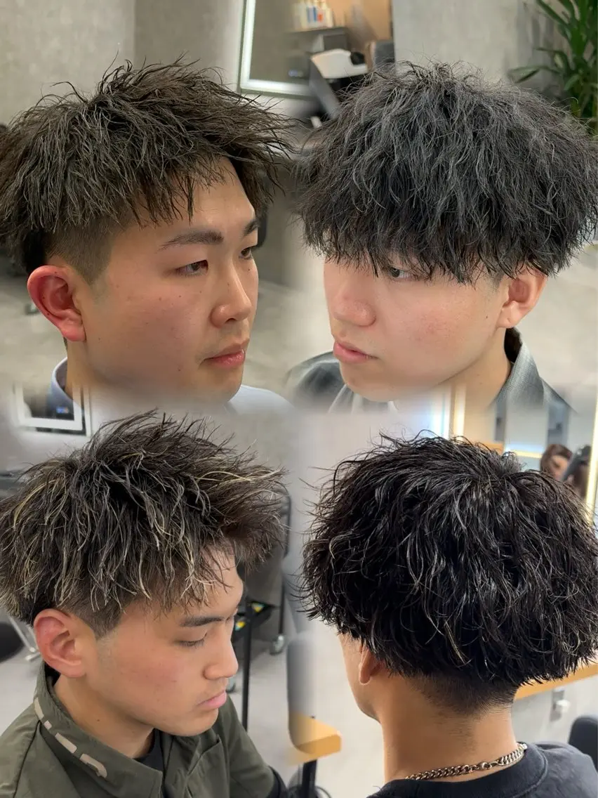 カラー パーマ メンズ カット パーマ 札幌メンズ指名 No. 1/光👑のヘアスタイル