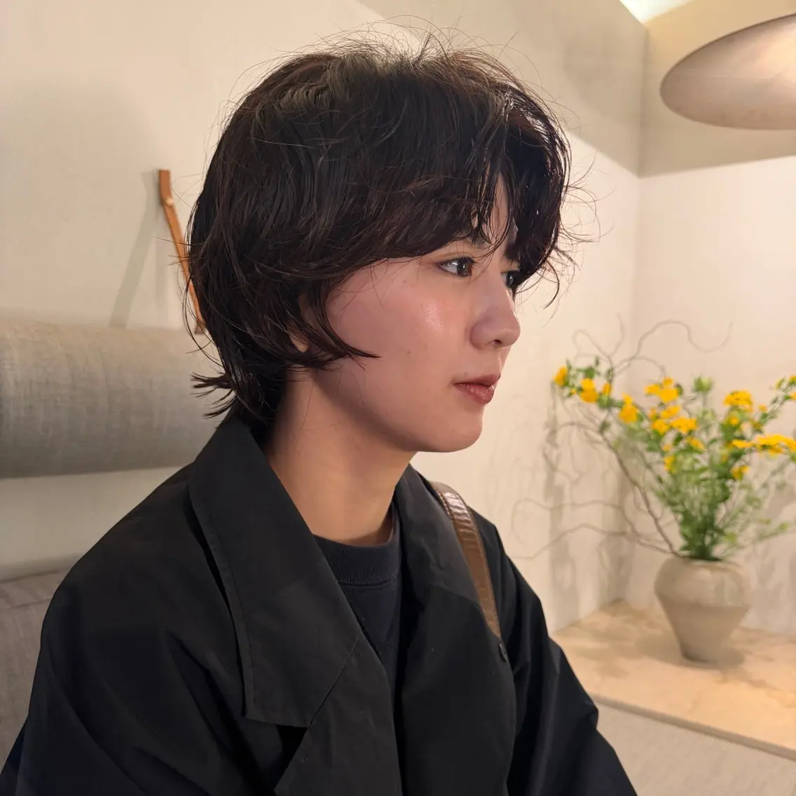 ショート カット パーマ ボブパーマ🥣KON コンナツミのヘアスタイル