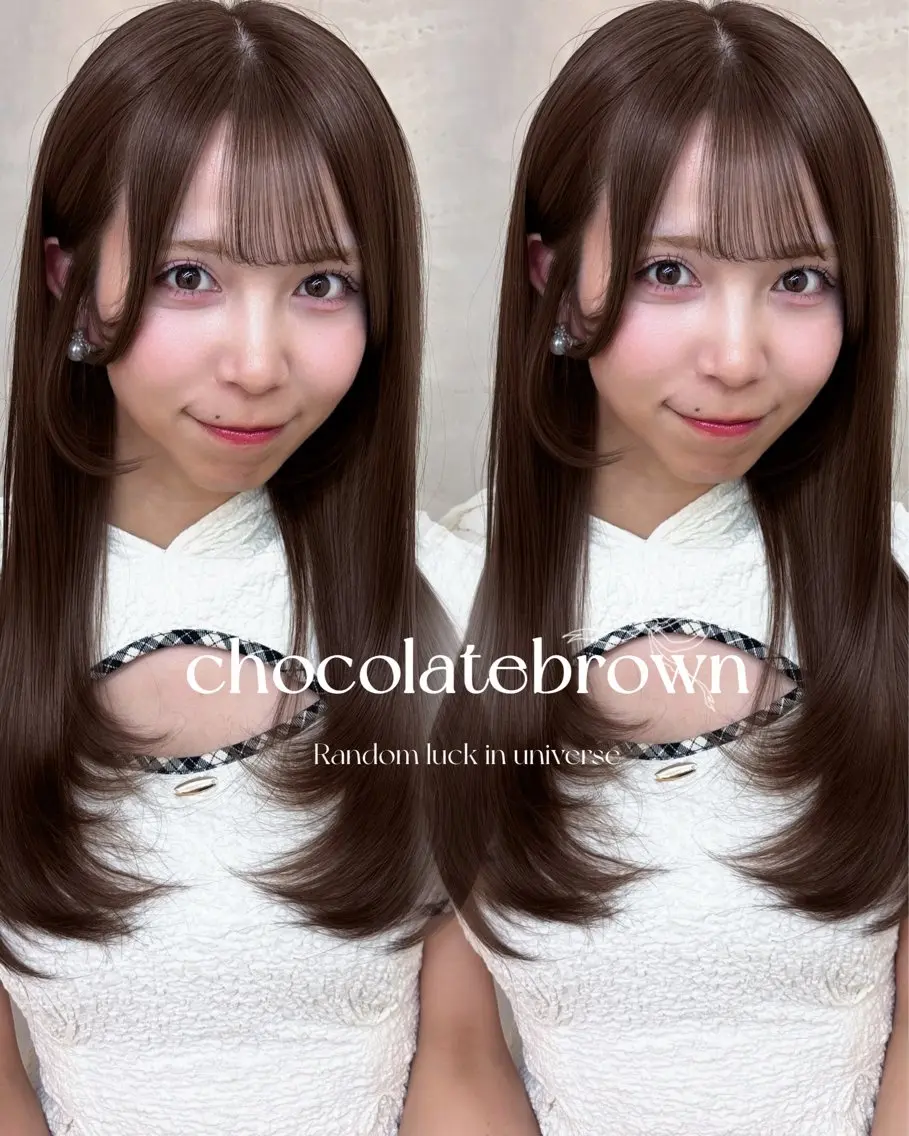 ロング カラー ヘアカラー あみ/暗髪オリ ーブ特化🍃髪質改善のヘアスタイル