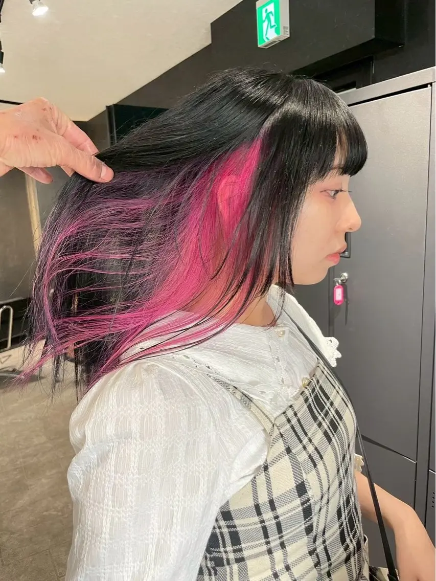 ロング カラー ヘアカラー トリートメント 💎透明感カラー💎 bAteAu あまねのヘアスタイル