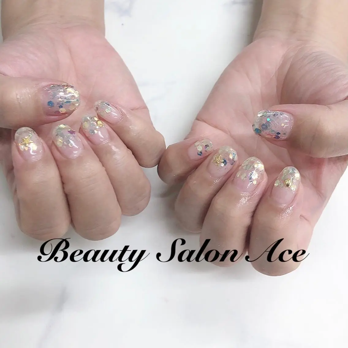 ネイル アートネイル ジェルネイル ゴールド ラメ(グリッター) メンズネイル ハンドネイル ハンドケア 池袋フィルイン Ace♡Nailのネイルデザイン