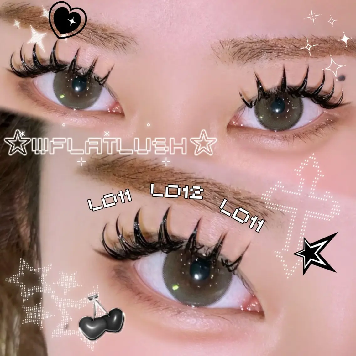 【U25限定⟡.·*.マツエクモデル*.+゚】マツエク💞✨W'フラットラッシュ 90束♣️ オフ無料!の写真