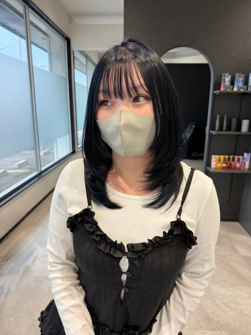 ミディアム ミディアムレイヤー レイヤーカット カット ヘアカラー トリートメント maki💖艶髪/ レイヤー/髪質改善のヘアスタイル