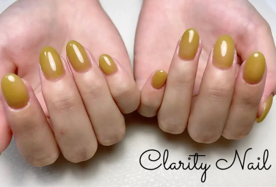 ネイル ワンカラーネイル ハンドネイル Clarity Nailのネイルデザイン