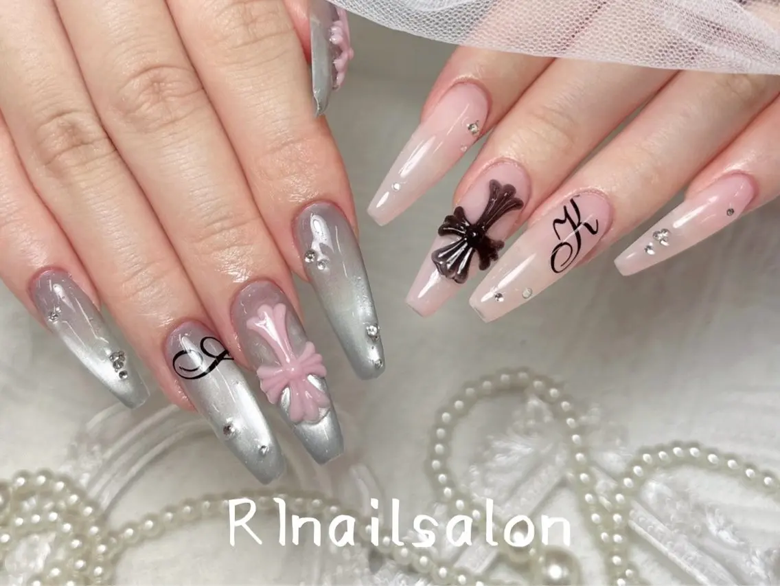ネイル ジェルネイル 韓国ネイル マグネットネイル 持ち込み ワンカラーネイル ハンドネイル ハンドケア R1🎀Nail💕 池袋東口店のネイルデザイン