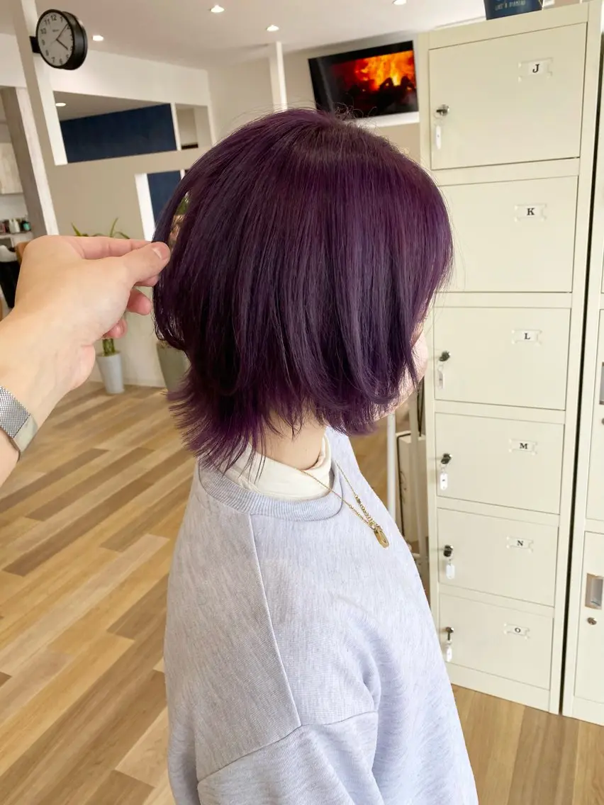 ショート カット ヘアカラー トリートメント ケアブリーチ 黒瀬有汰のヘアスタイル