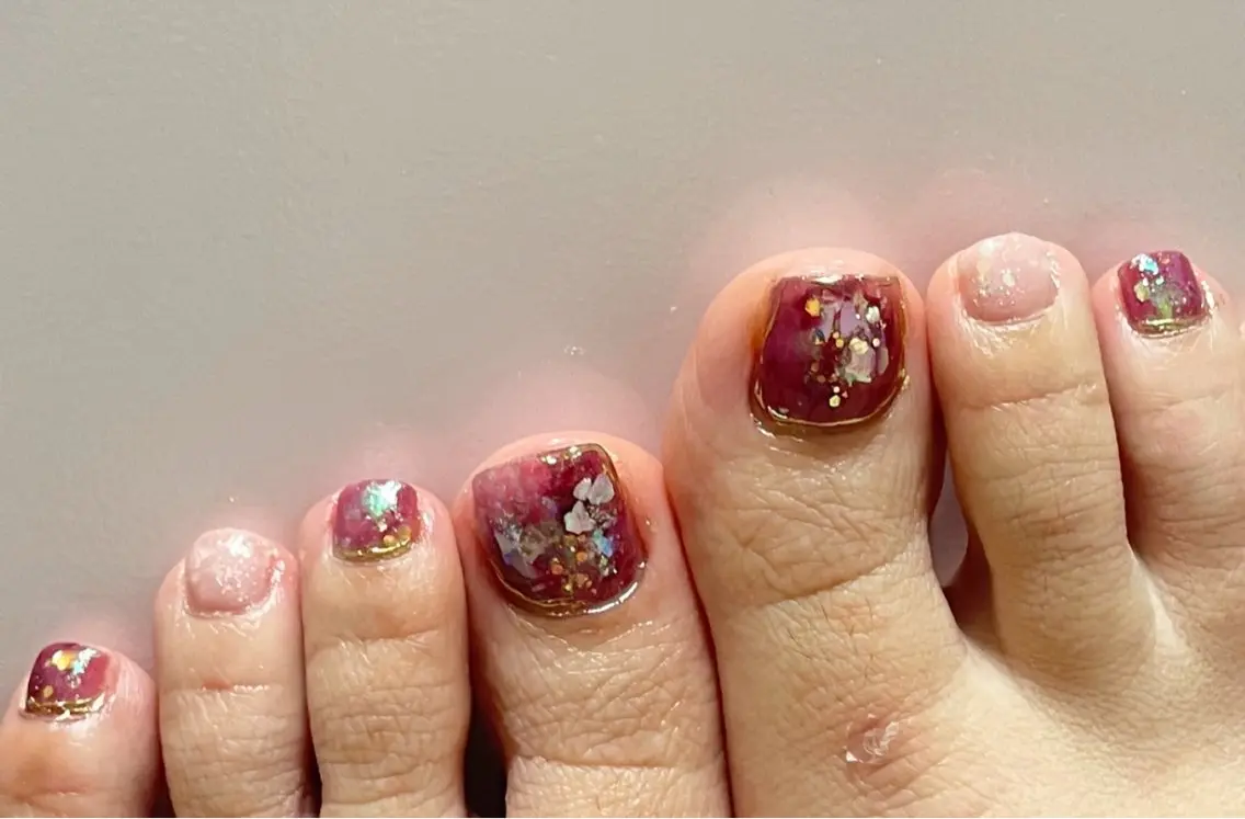 メンズ ネイル ニュアンスネイル Chérinail 爪のお手入れのネイルデザイン