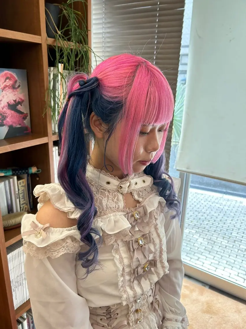 ロング ヘアアレンジ ヘアセット 💎透明感カラー💎 bAteAu あまねのヘアスタイル