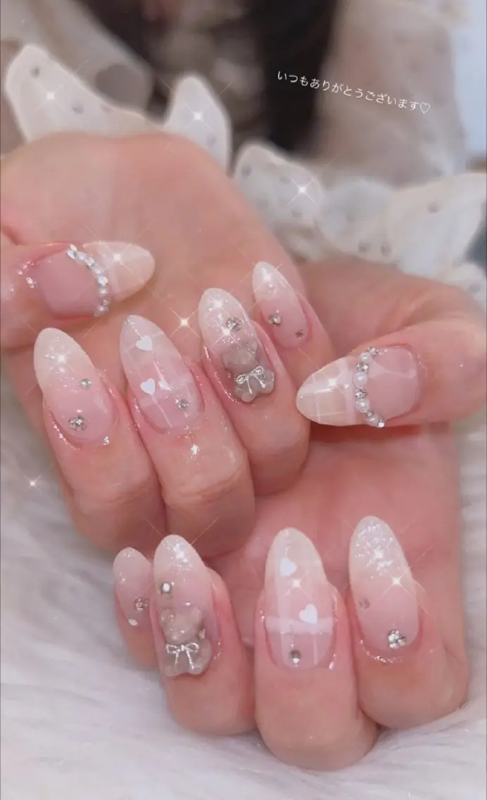 ネイル アートネイル 春ネイル ワンホンネイル ハンドネイル I LOVE ME NAIL.。.:*♡のネイルデザイン