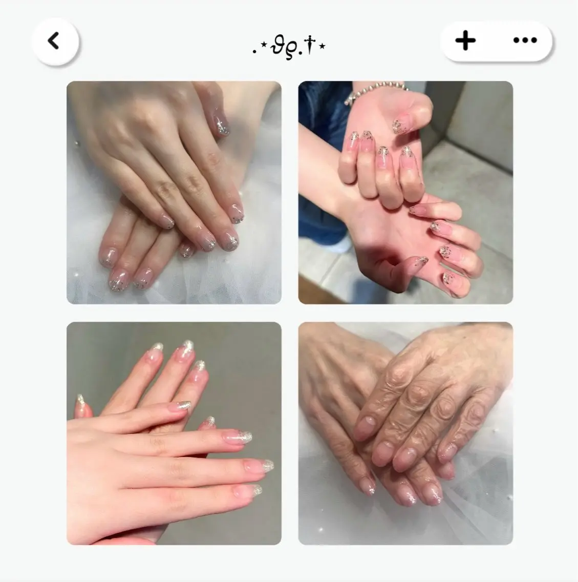 ネイル ハンドネイル ハンドケア 𝒚𝒖𝒛𝒖 ˖ ࣪⊹のネイルデザイン