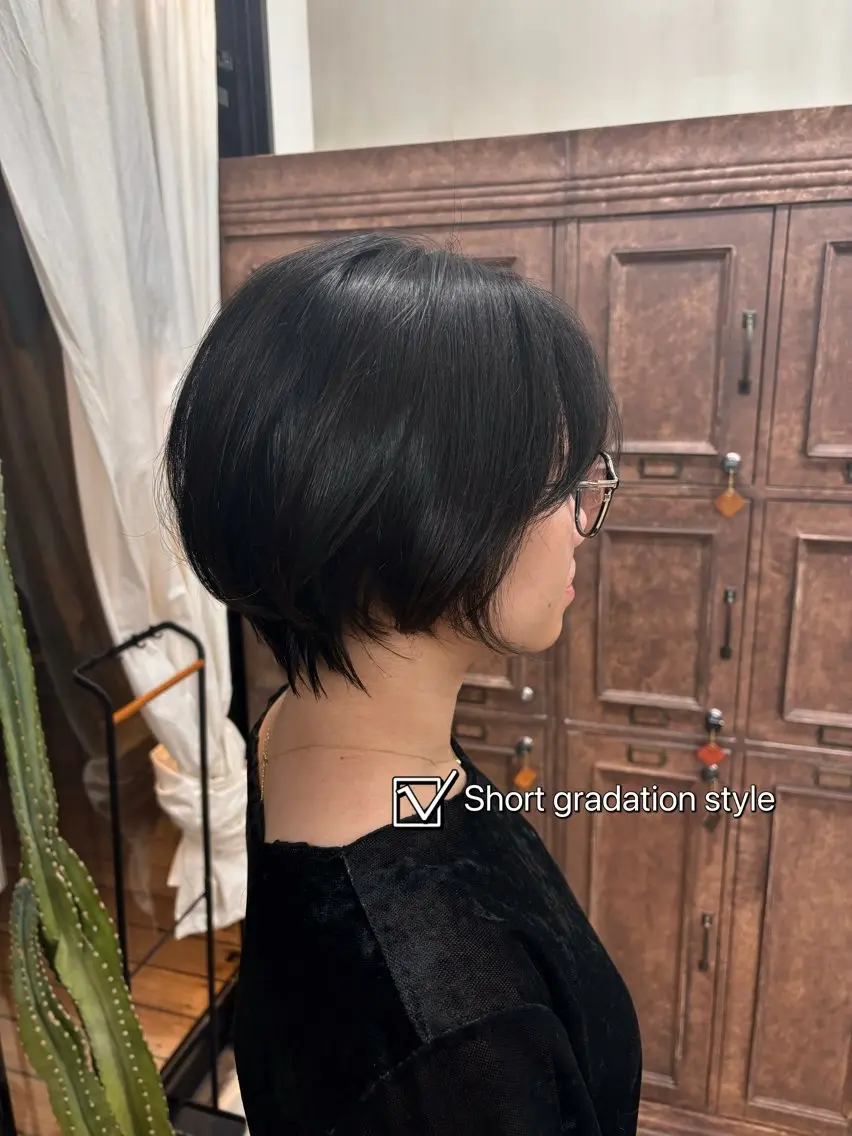 ショート ショートヘア ウエチ モモカのヘアスタイル