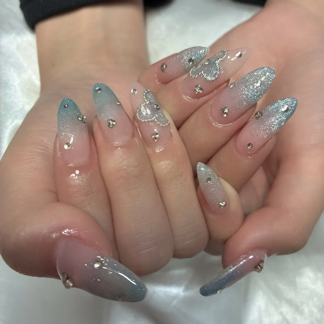 ネイル マグネットネイル 夏ネイル ハンドネイル フットネイル Adite nailのネイルデザイン