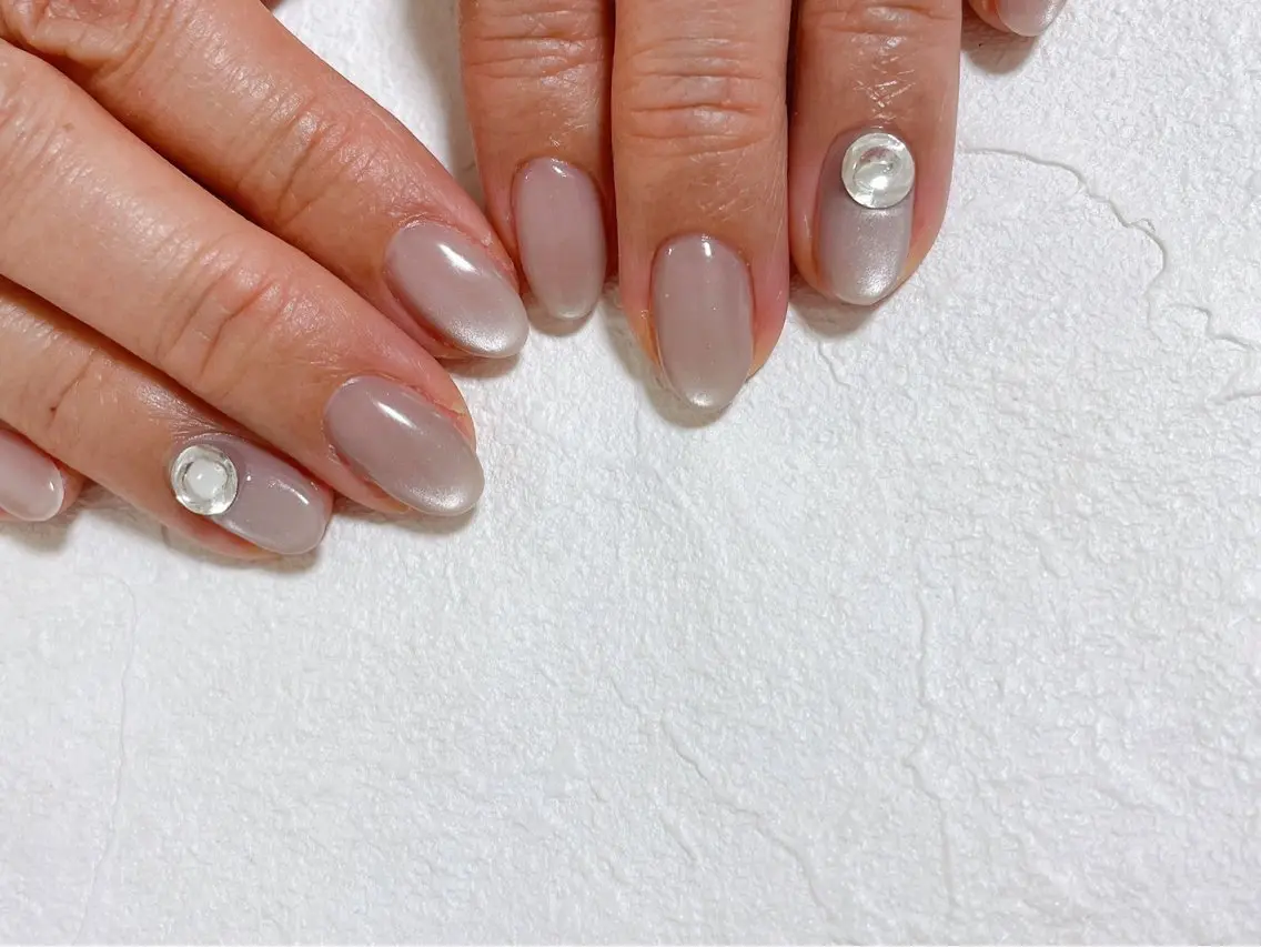 ネイル ストーンネイル ハンドネイル kiki nail たまプラーザのネイルデザイン