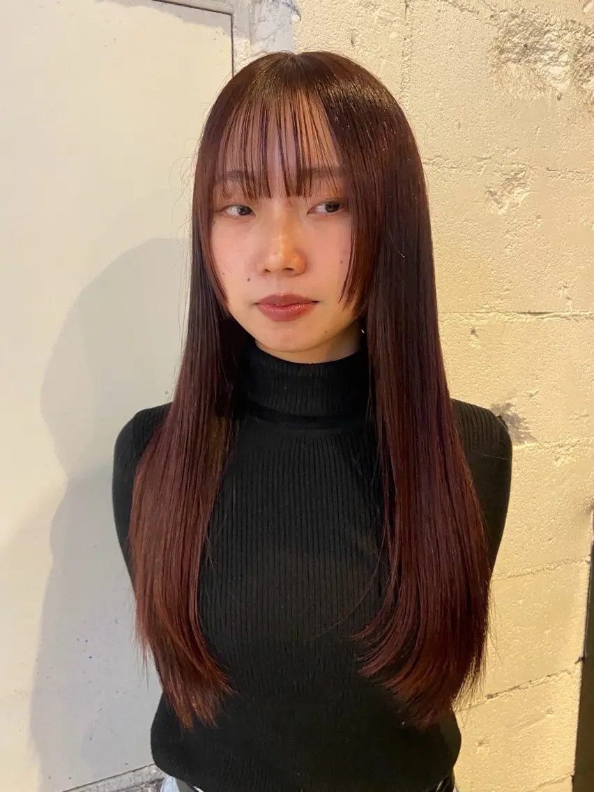 ロング カット トリートメント レディースカット🎀 NANAHAのヘアスタイル