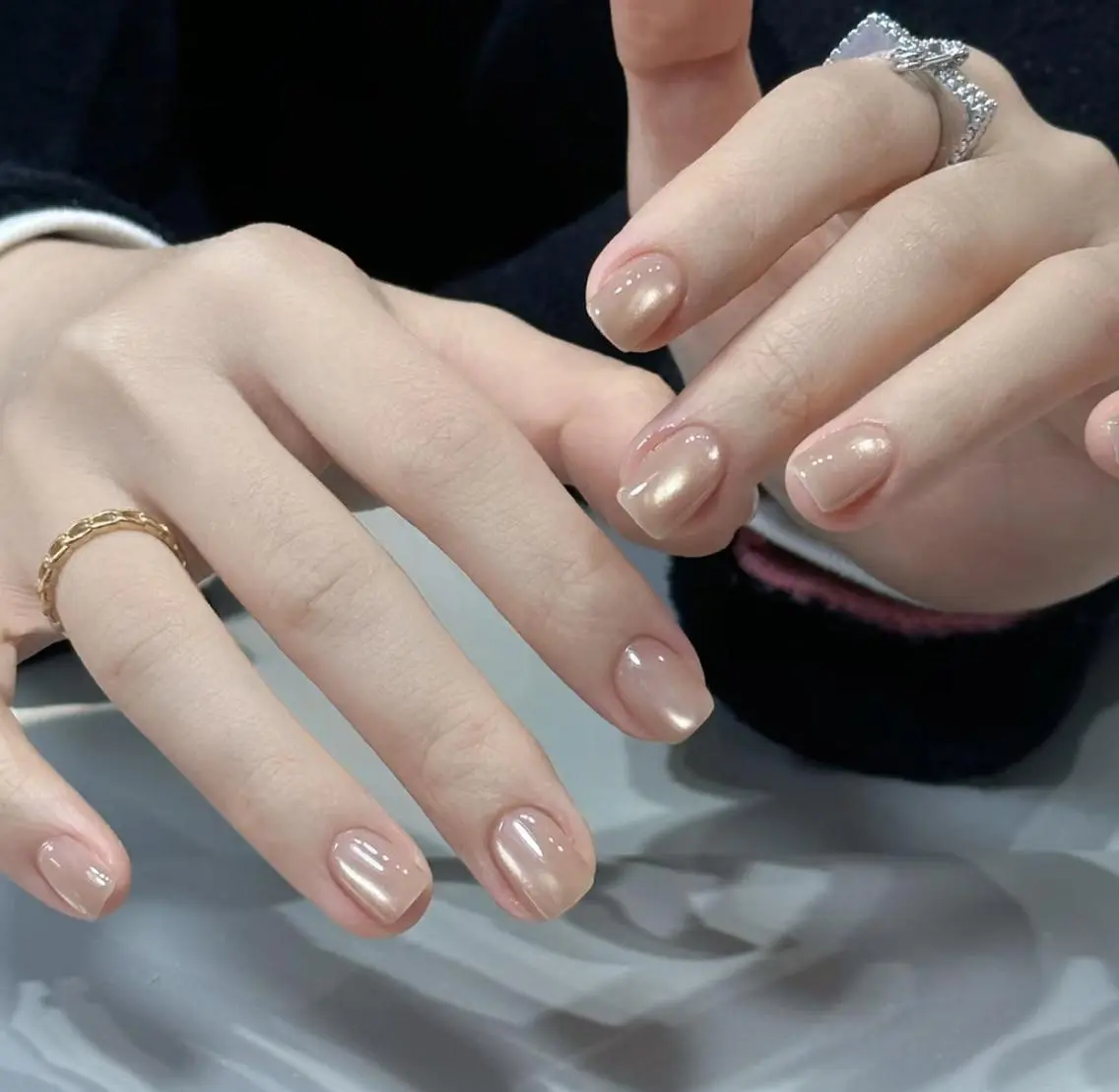 ネイル ハンドネイル ハンドケア 🍑 momo_nailのネイルデザイン