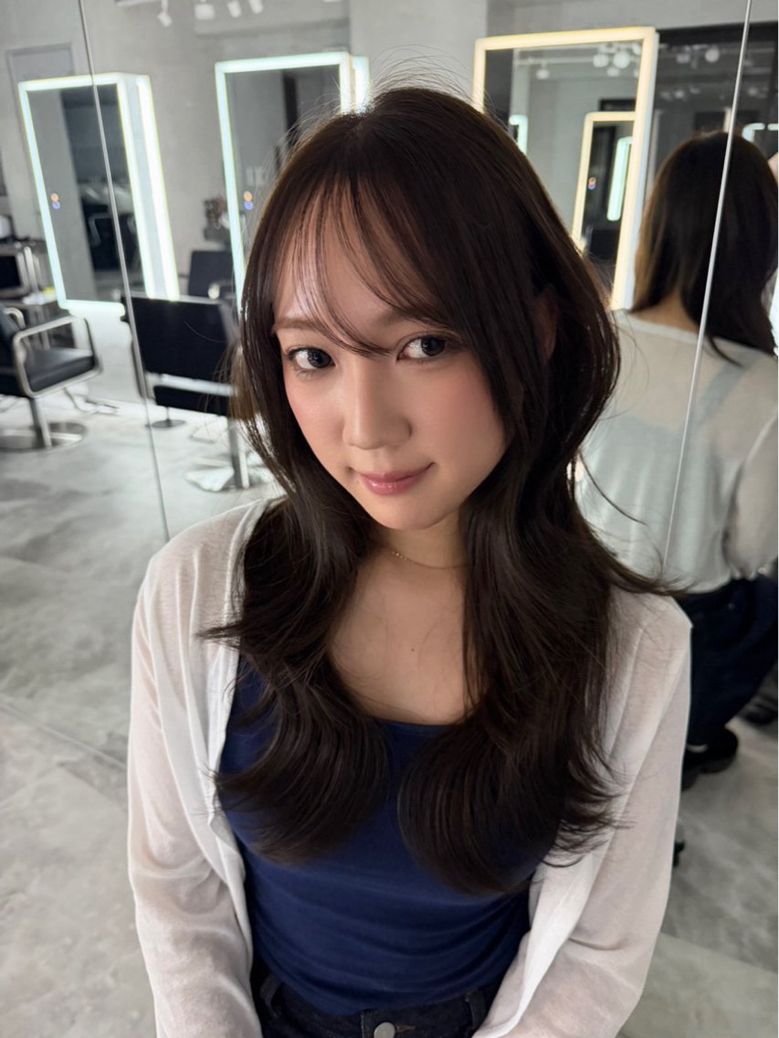ロング アッシュ アッシュブラウン ヘアカラー カラー特化/渋谷 /Narukaのヘアスタイル