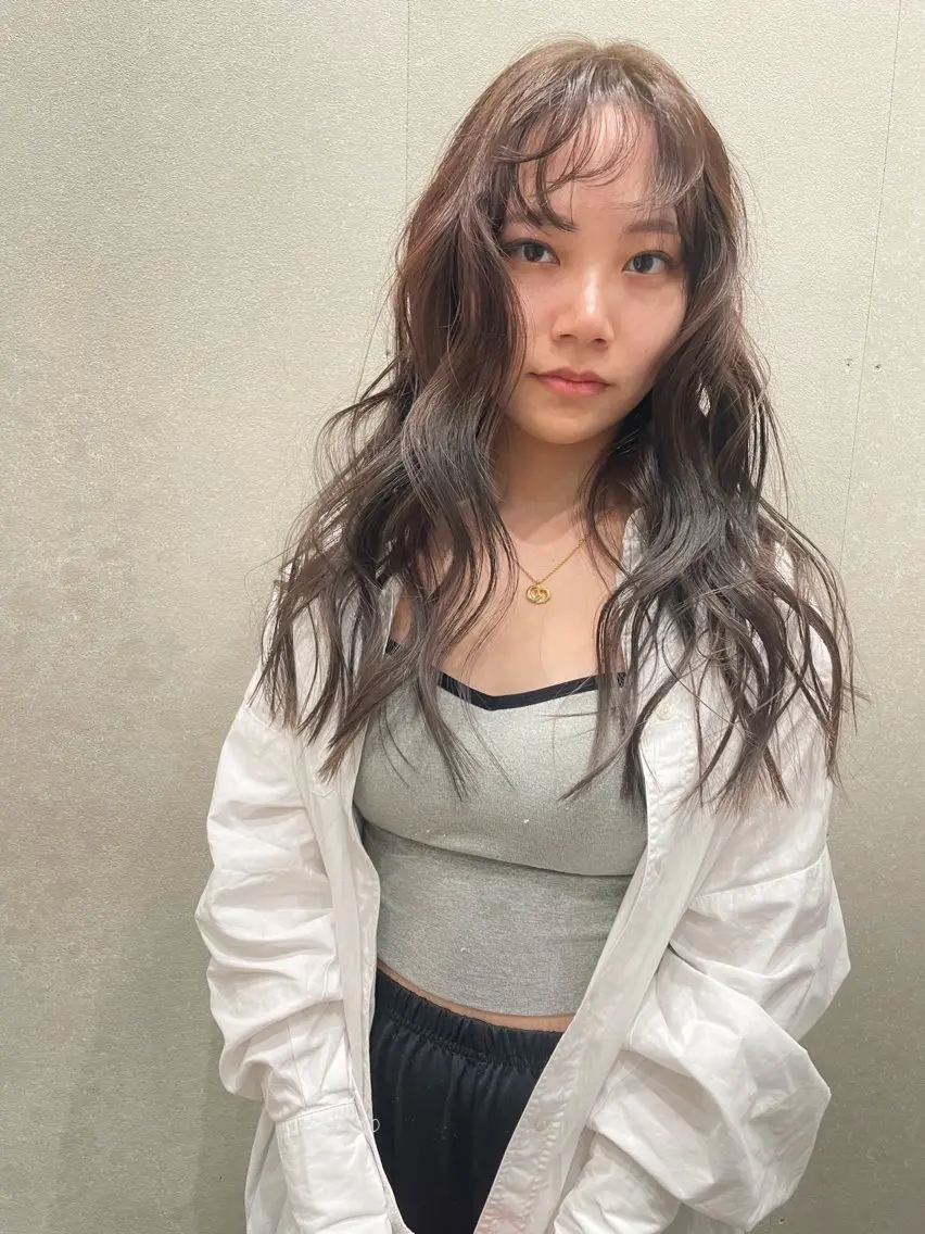 ミディアム カラー 透明感カラー カット ヘアカラー トリートメント センスをお届けします 大谷将生infpのヘアスタイル