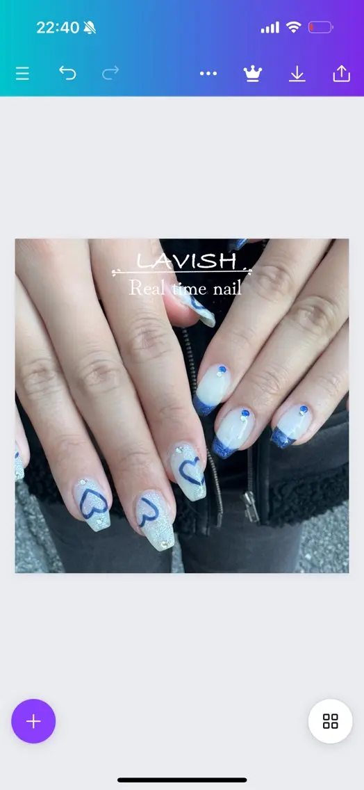 ネイル LAVISH 大和店 emi･:*+のネイルデザイン