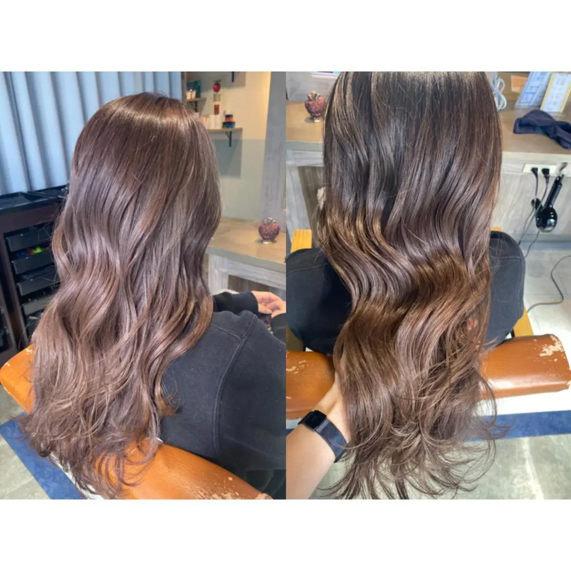 カラー ブリーチ 🩵盛れる顔周りヘア EMI🩵のヘアスタイル