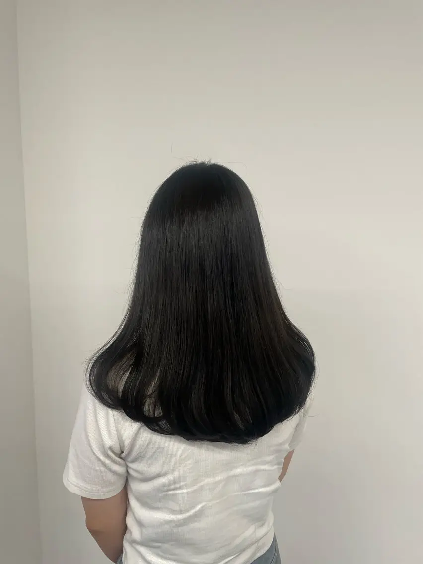 カラー ブルーカラー 透明感カラー カラーモデル募集/ 森本明花のヘアスタイル