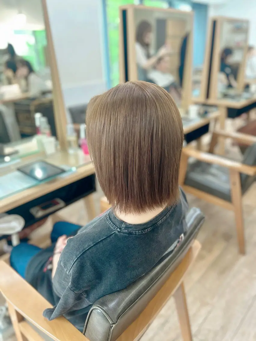 ミディアム カラー カット ヘアカラー 🎀オタク美容師艶髪 カラーERINA🎀のヘアスタイル