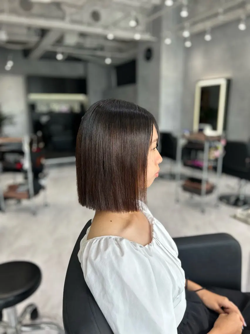 ミディアム ボブ 森下 ゆきなのヘアスタイル