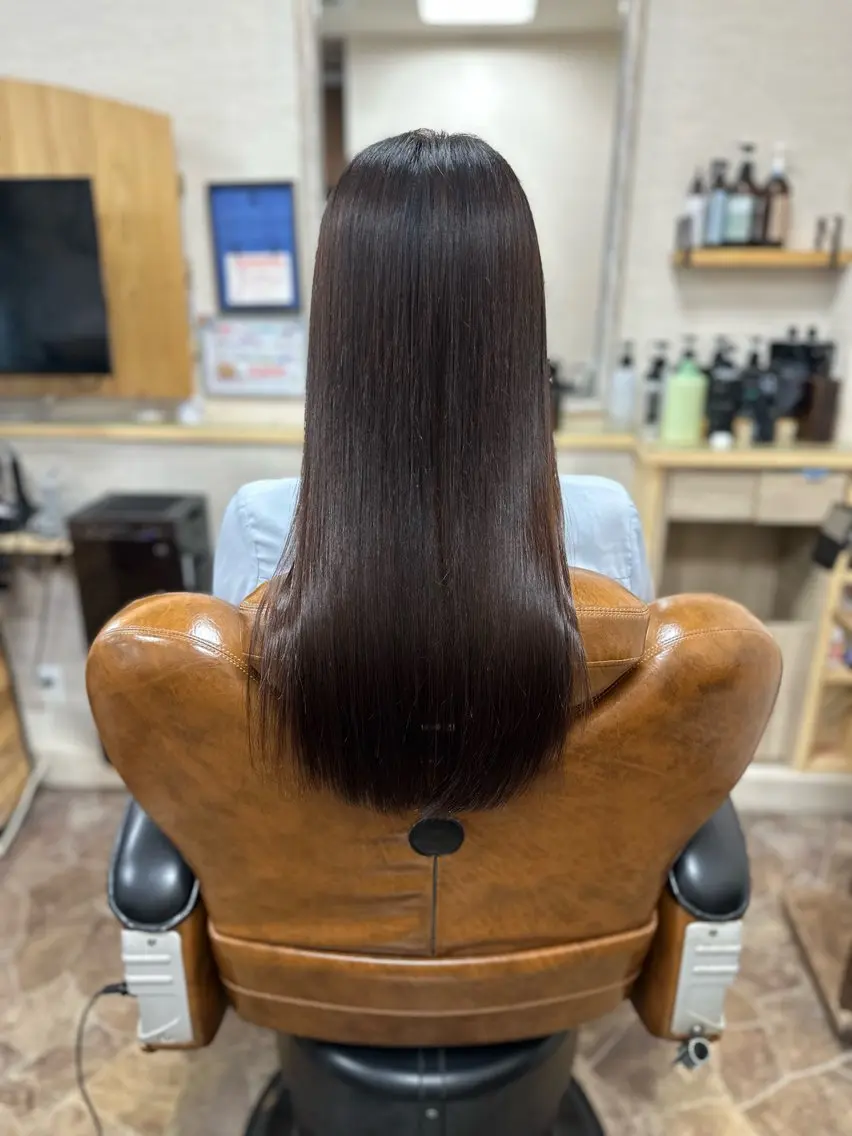 ロング カット 縮毛矯正 トリートメント 後藤 征信のヘアスタイル